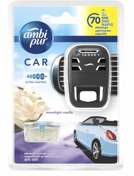 Ambi Pur Car květ Vanilky 7ml komplet - Kosmetika Autokosmetika Vůně